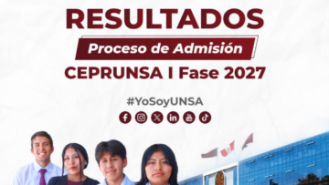 Resultados del Proceso CEPRUNSA I Fase 2027